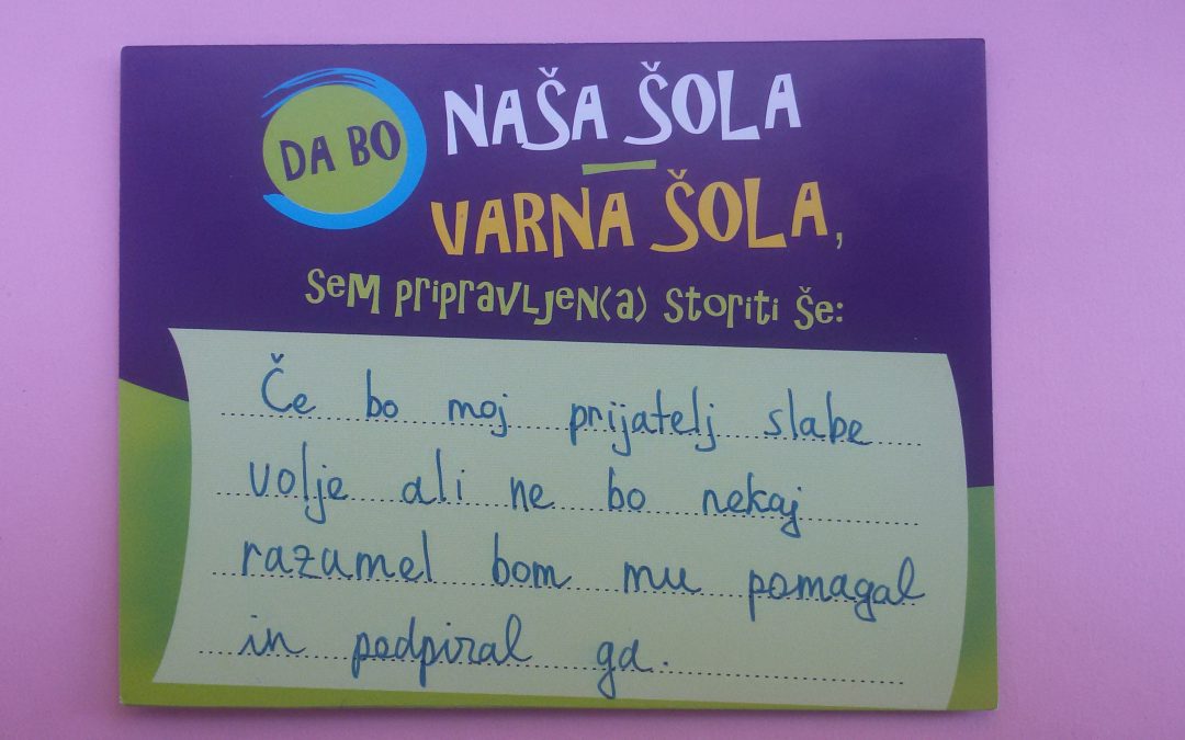 Naša šola – varna šola